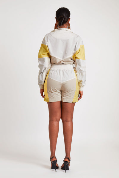 Shell Cropped Track Jacket - Summer Morning