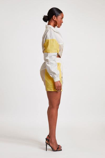 Shell Cropped Track Jacket - Summer Morning