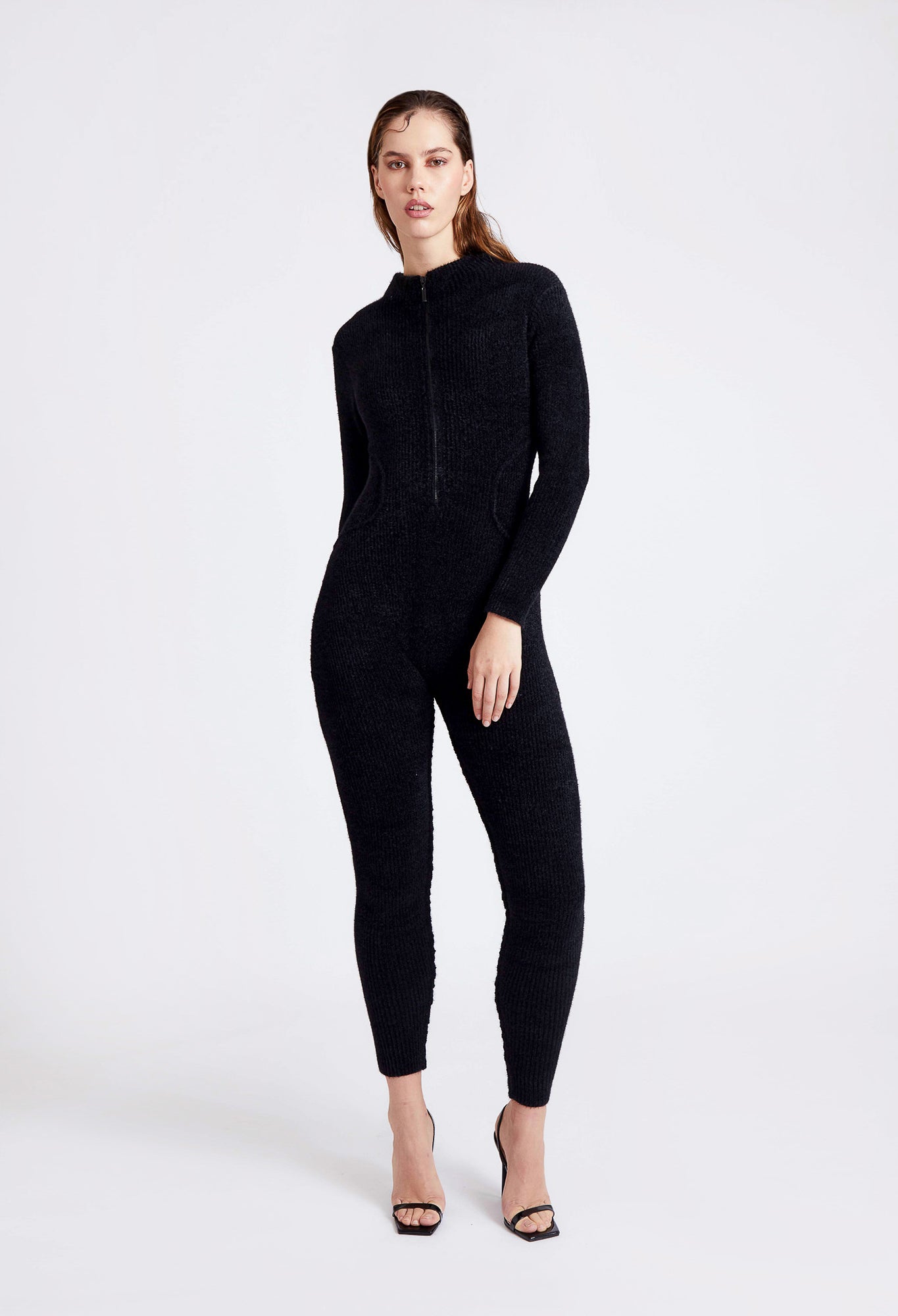 Wool Knit Catsuit - Panther