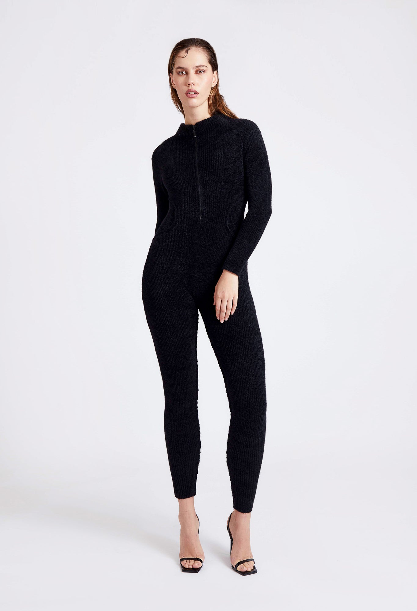 Wool Knit Catsuit - Panther