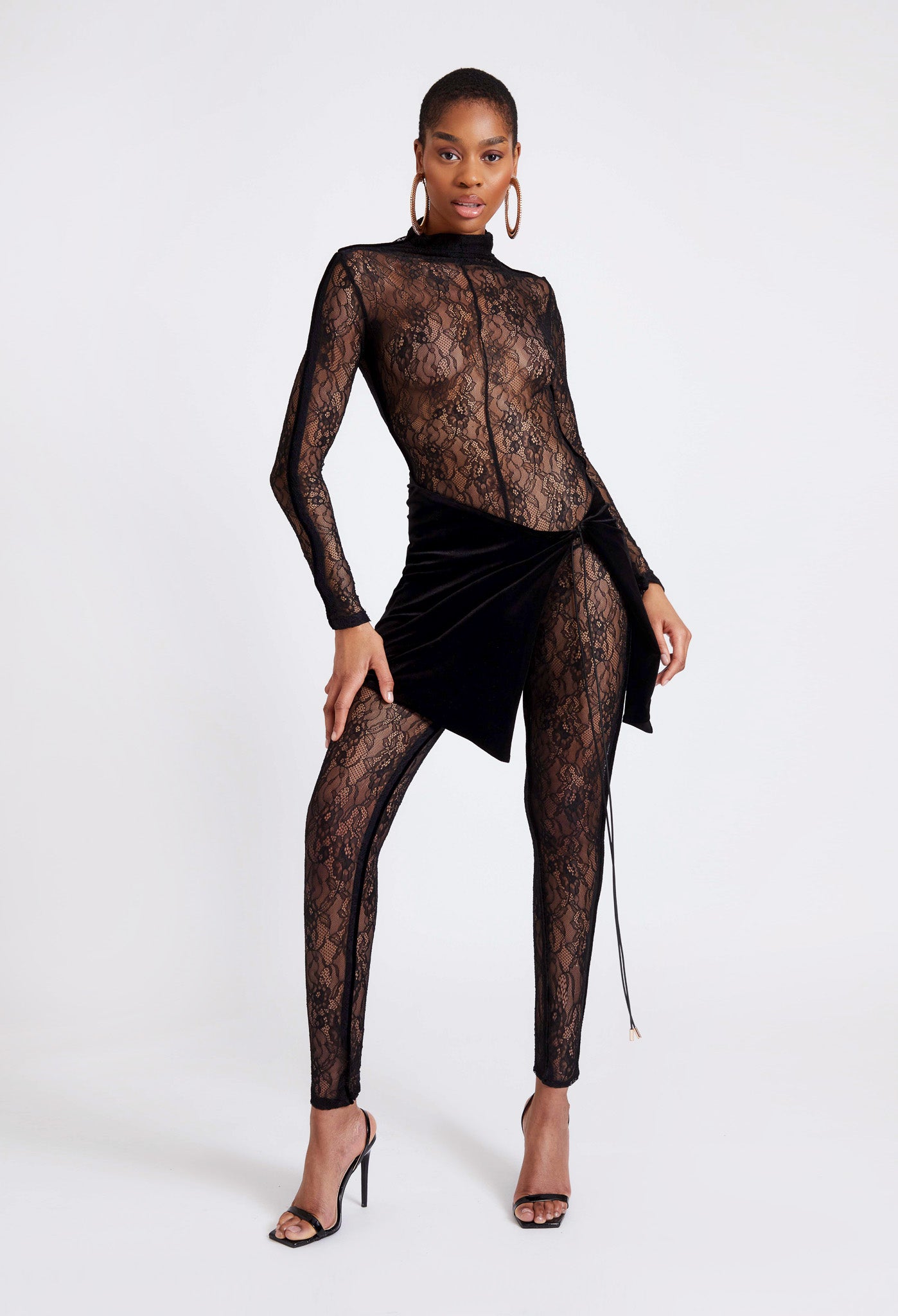Laced Bodee Catsuit - Panther