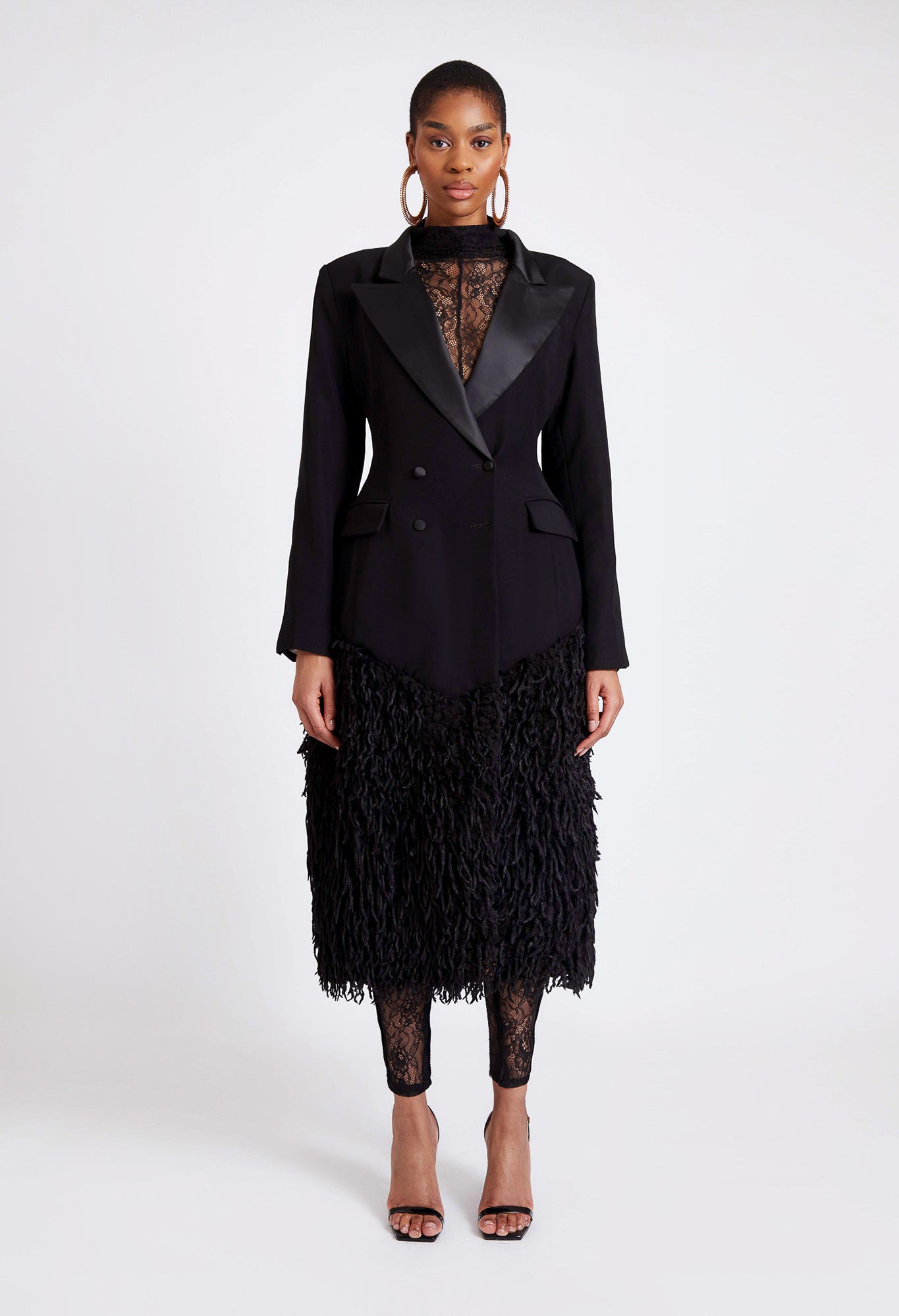 PRE ORDER Hourglass Fur Blazer Jacket