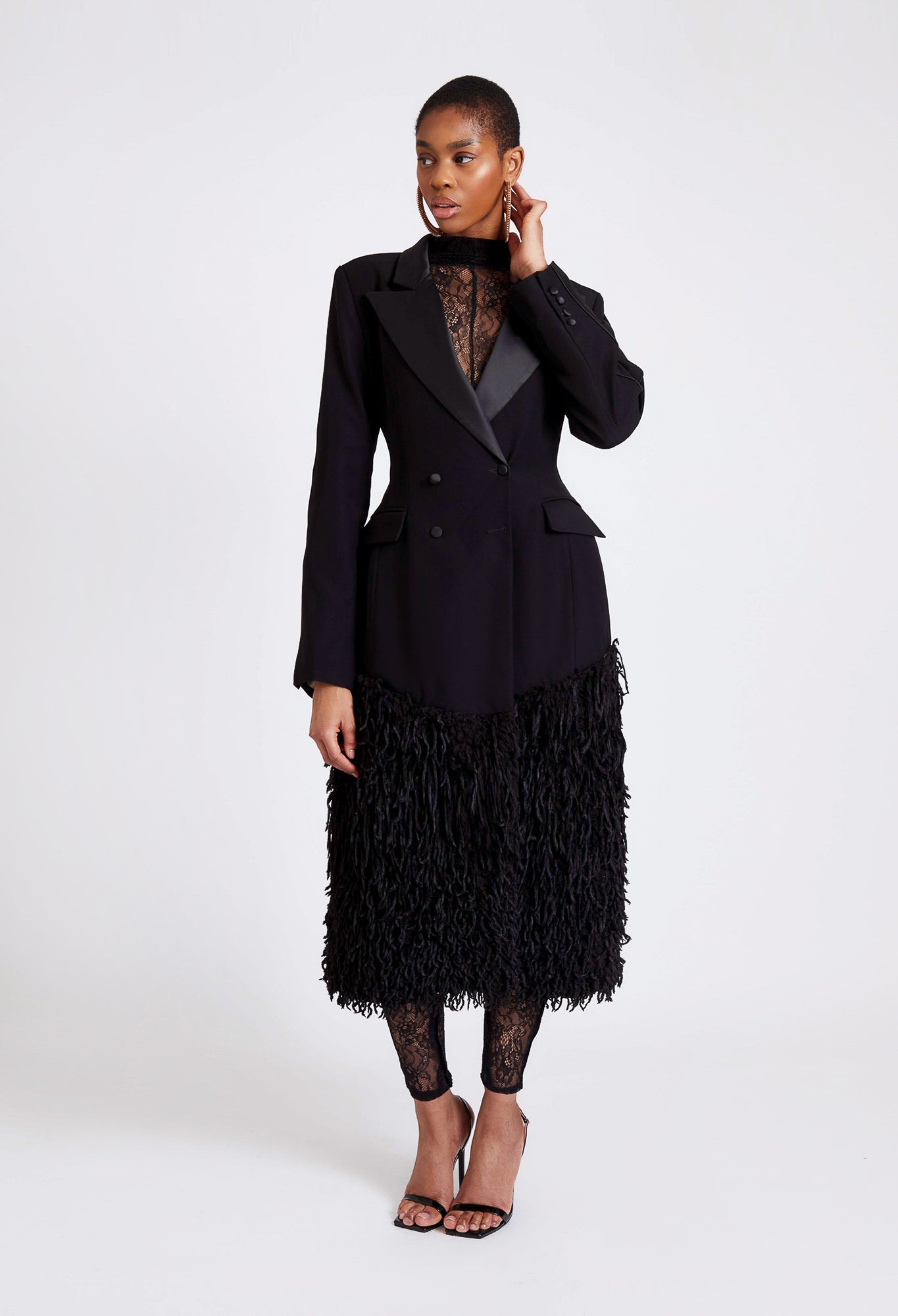 PRE ORDER Hourglass Fur Blazer Jacket