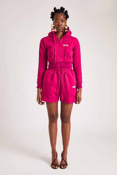 Dragonfruit Cropped Hoodie