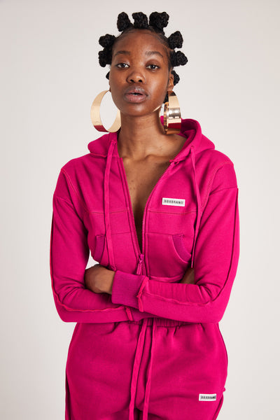 Dragonfruit Cropped Hoodie