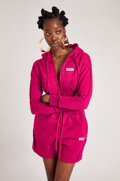 Dragonfruit Cropped Hoodie