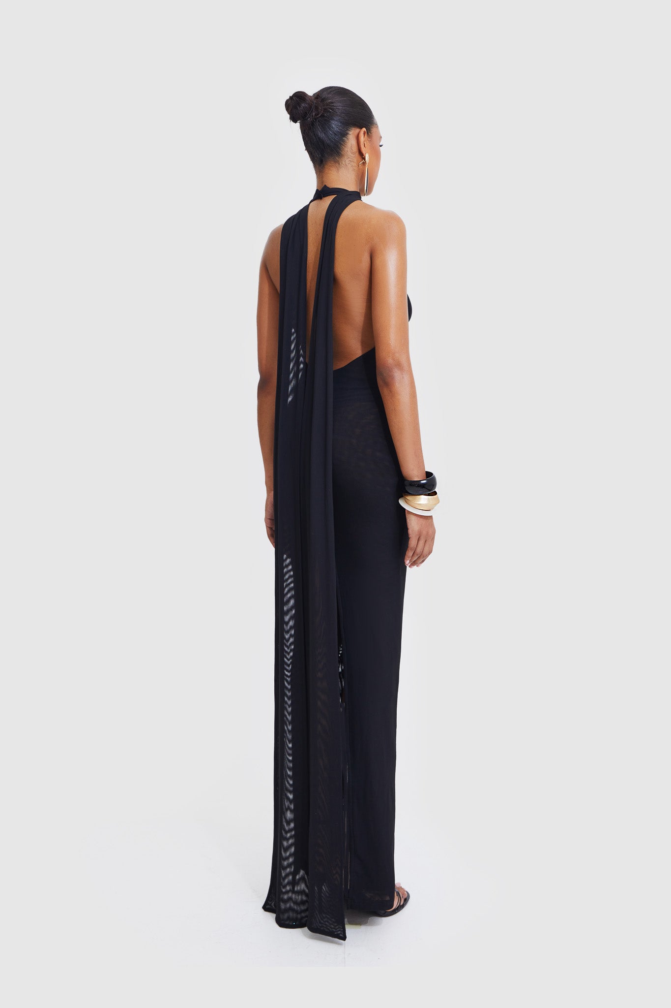 Naomi Open Back Dress - Black – BBXBRAND