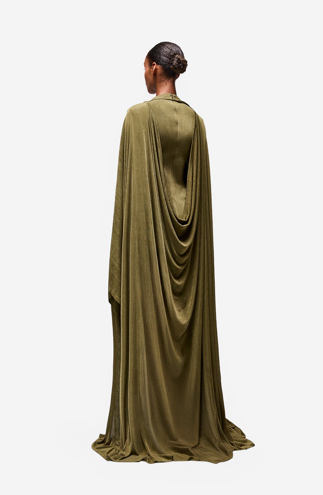 Aluya Draped Cape - Dirty Martini