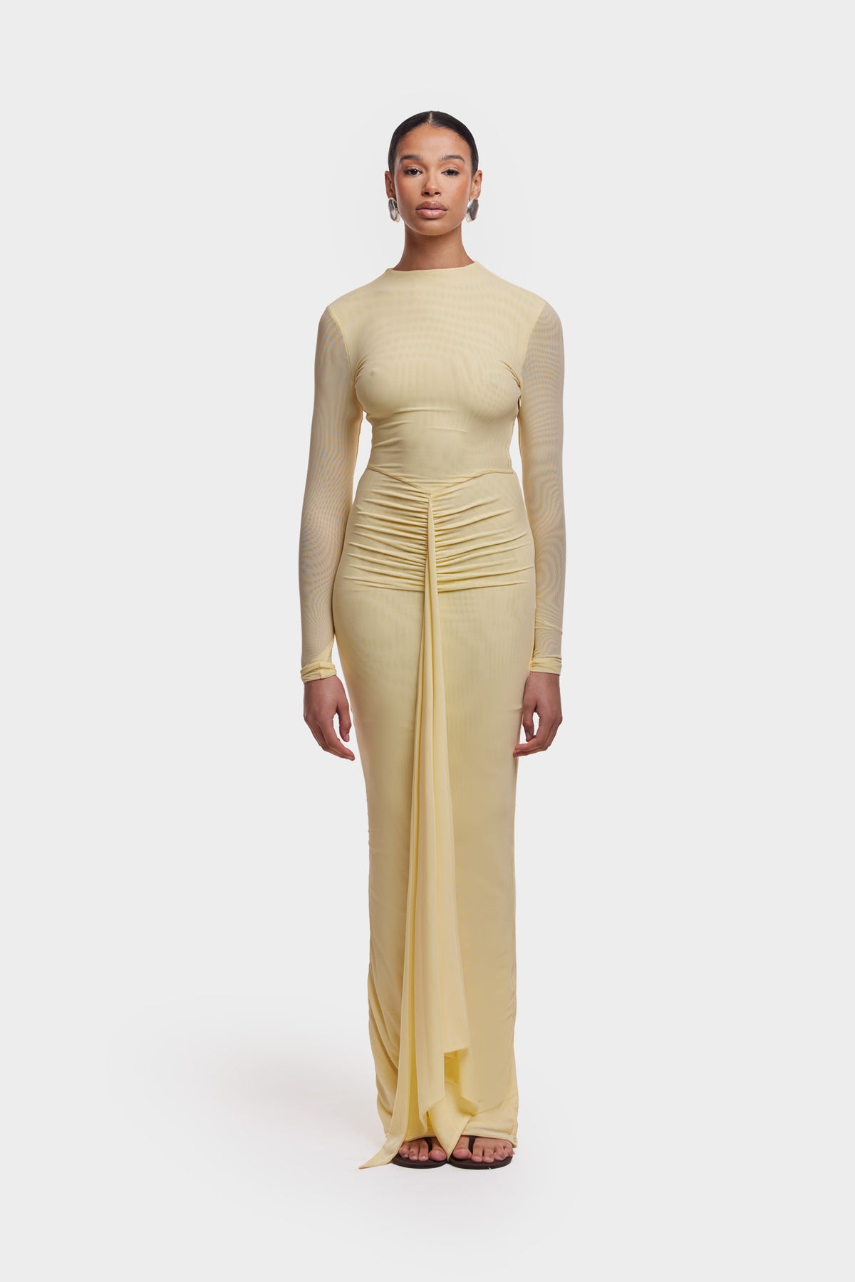 Aluya Mesh Dress - Butter Yellow – BBXBRAND