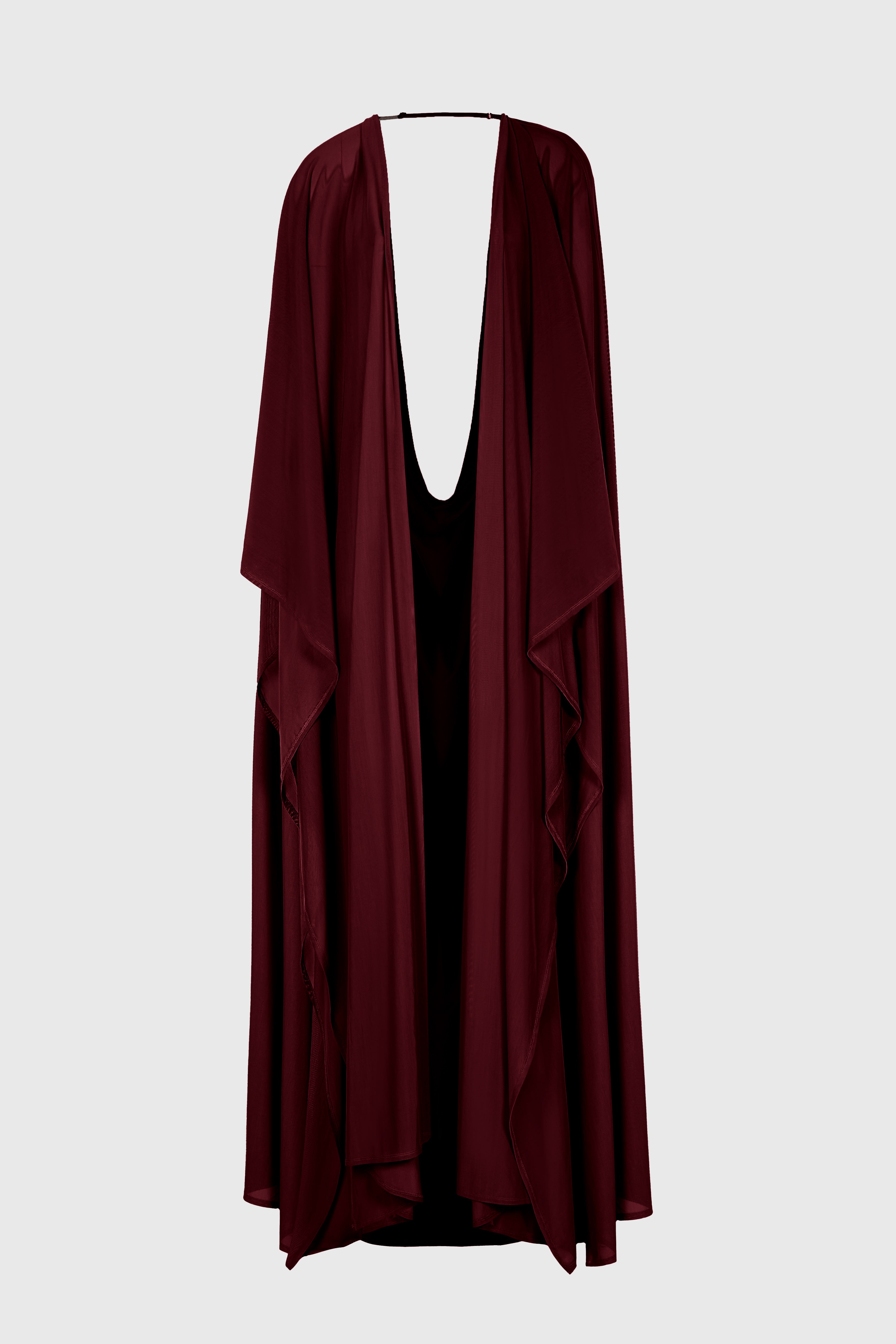Aluya Mesh Draped Cape - Deep Cherry – BBXBRAND