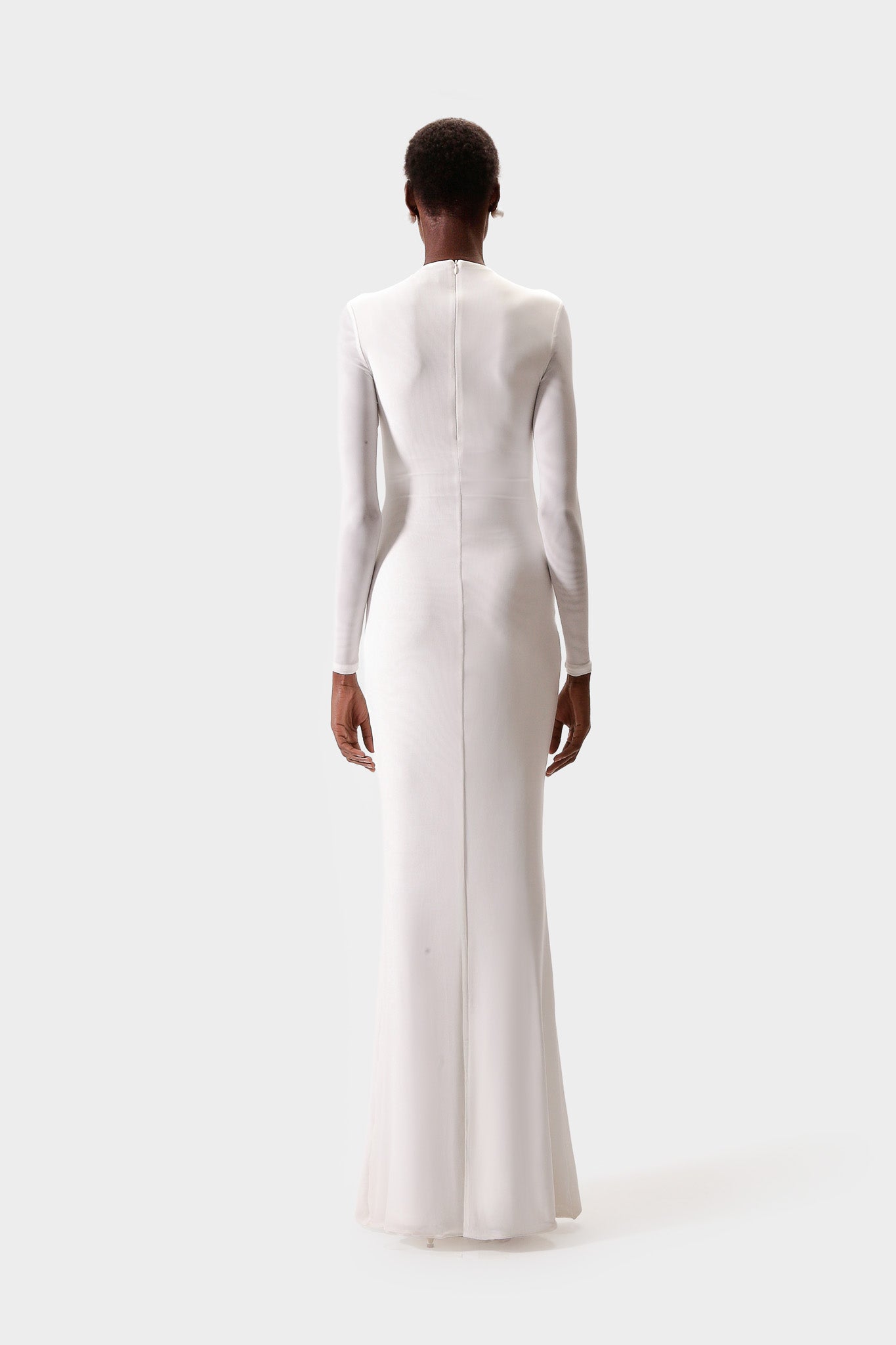 Aluya Mesh Dress - White