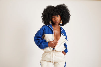 Shell Track Jacket - Blueberry