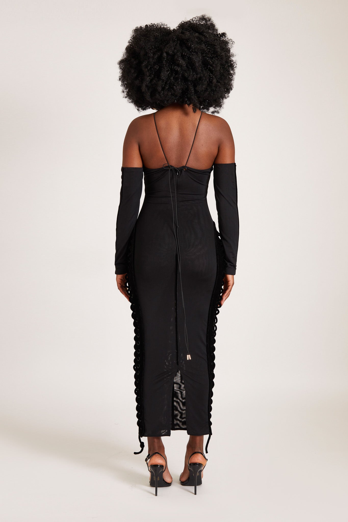 Velvet Mesh Maxi - Panther