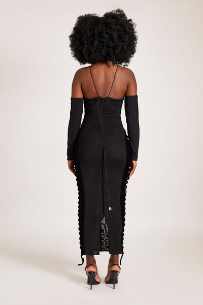 Velvet Mesh Maxi - Panther