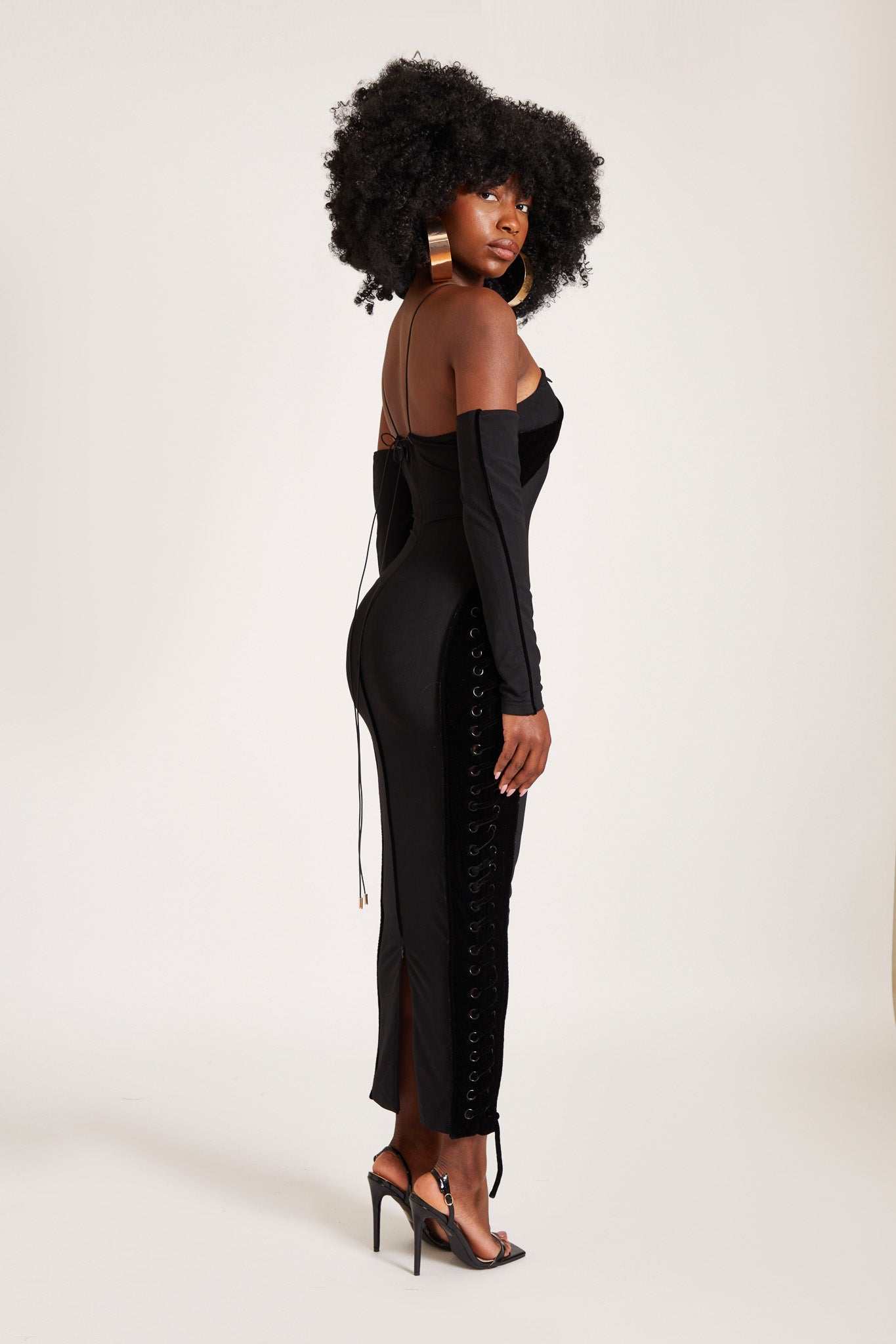 Velvet Mesh Maxi - Panther