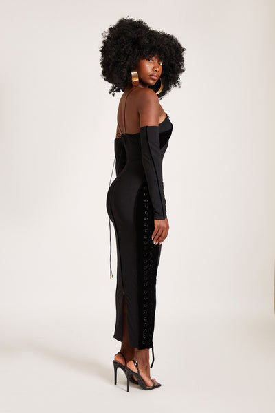 Velvet Mesh Maxi - Panther