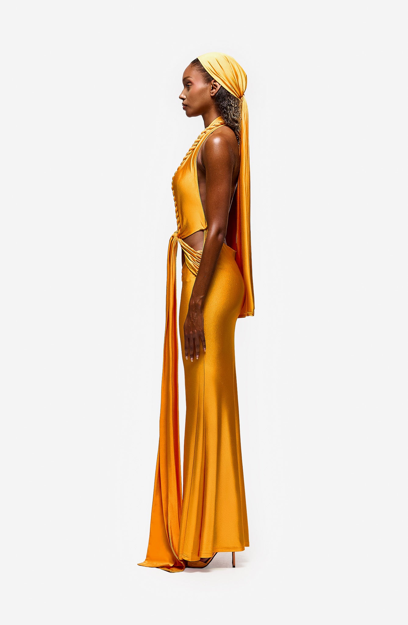 Taya Cut Out Dress - Papaya