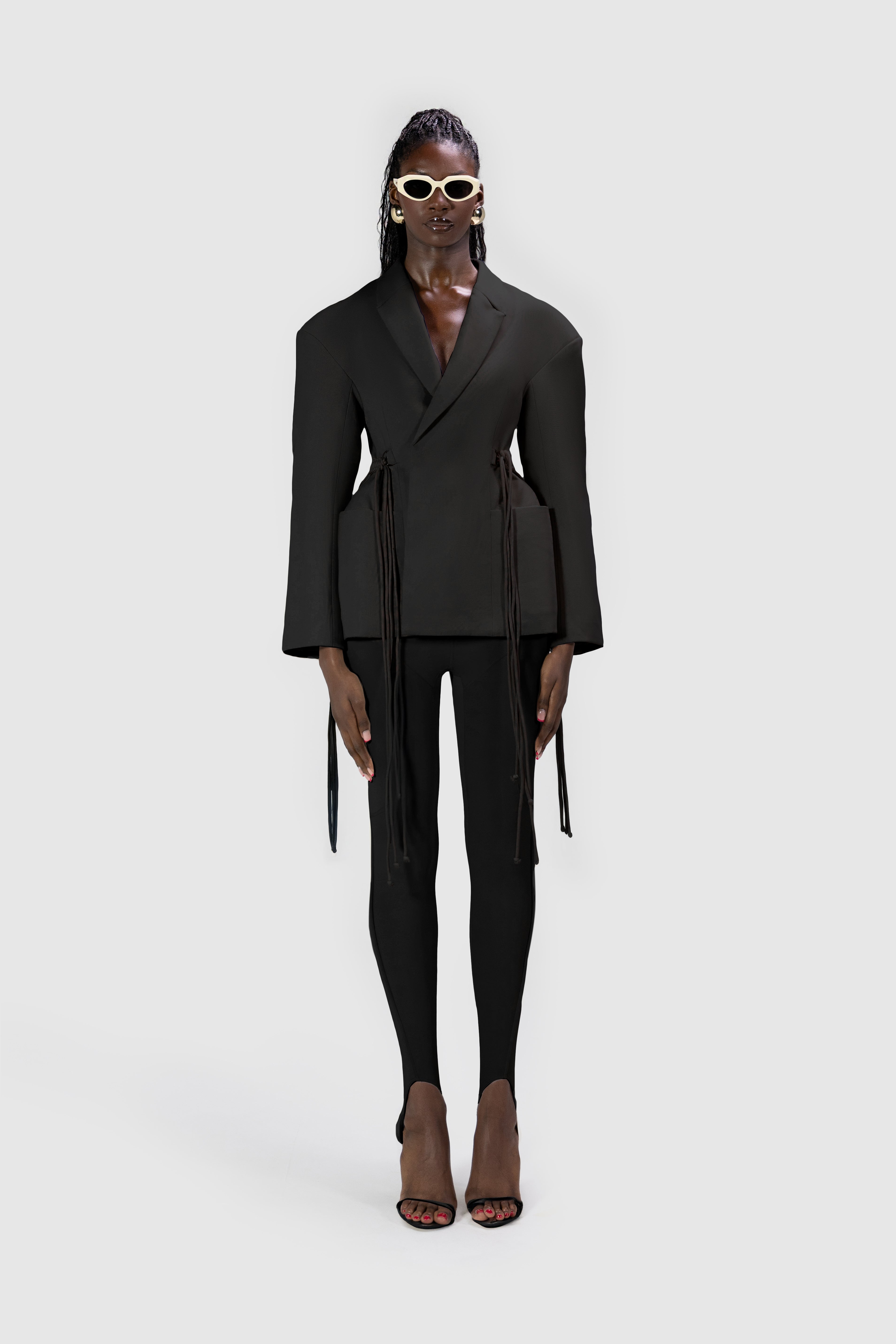 Helsa Hourglass Blazer - Black