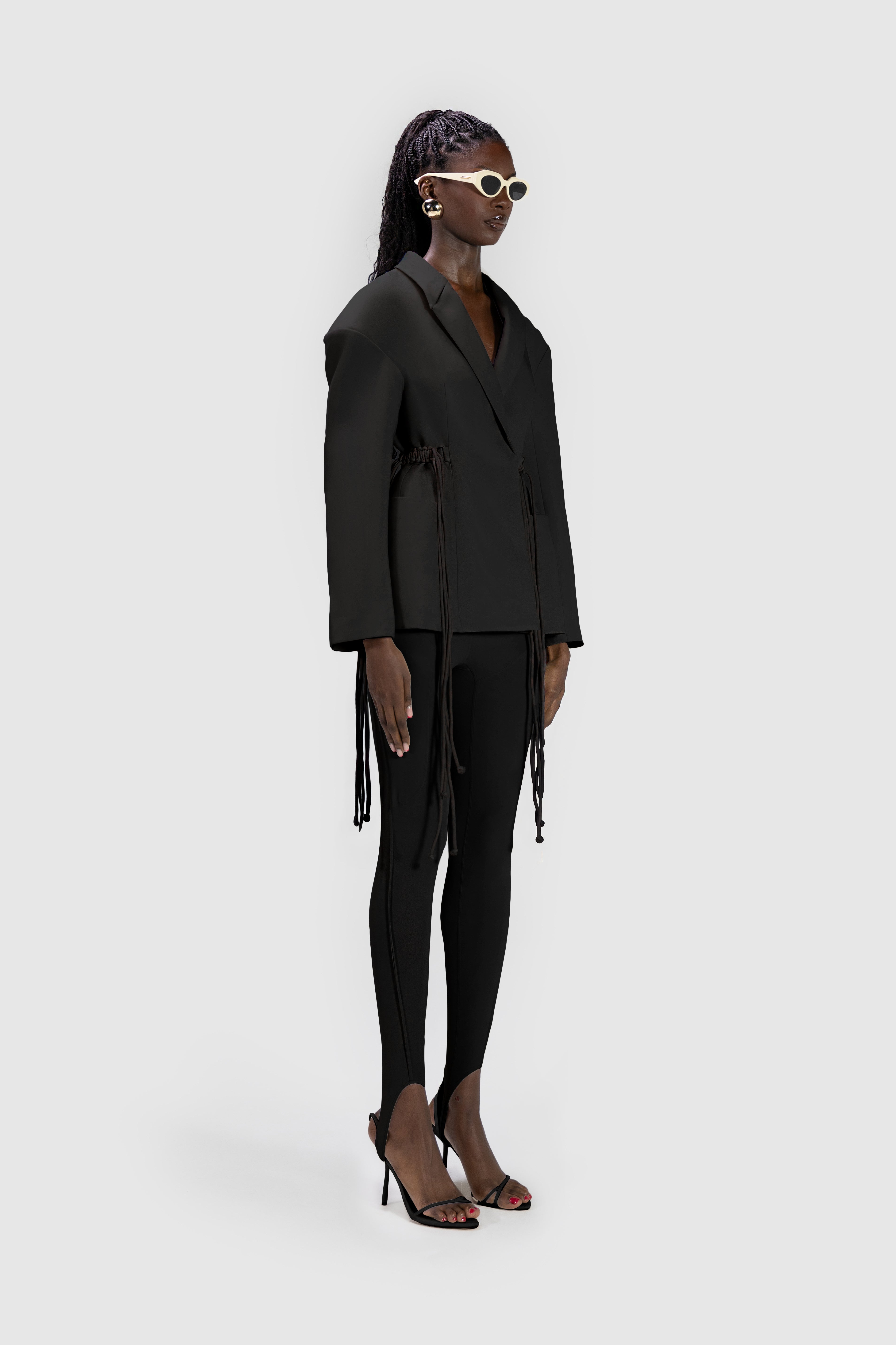 Helsa Hourglass Blazer - Black