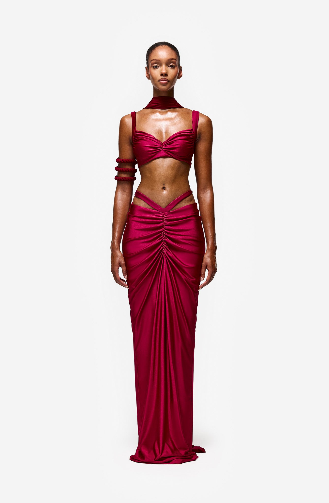 Inaya Ruched Bralette - French Martini