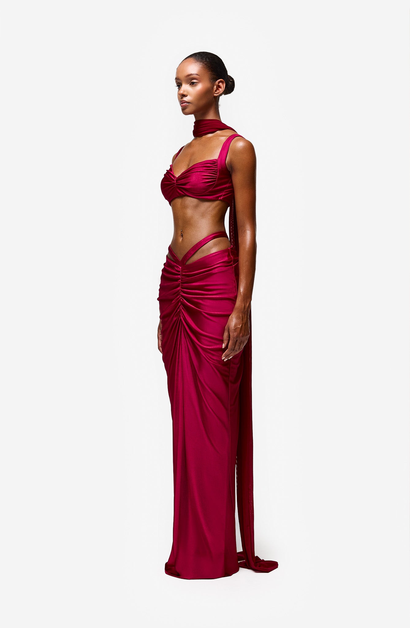 Inaya Ruched Bralette - French Martini