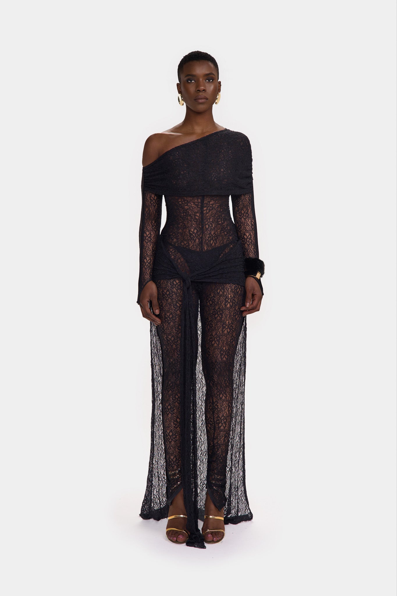 Kayya Lace Jumpsuit - Panther