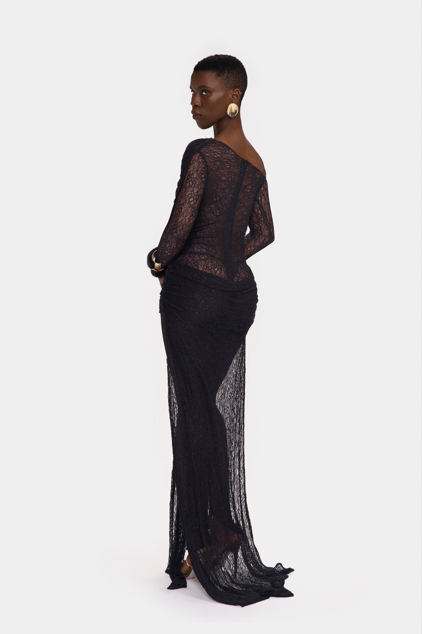 Kayya Lace Jumpsuit - Panther – BBXBRAND
