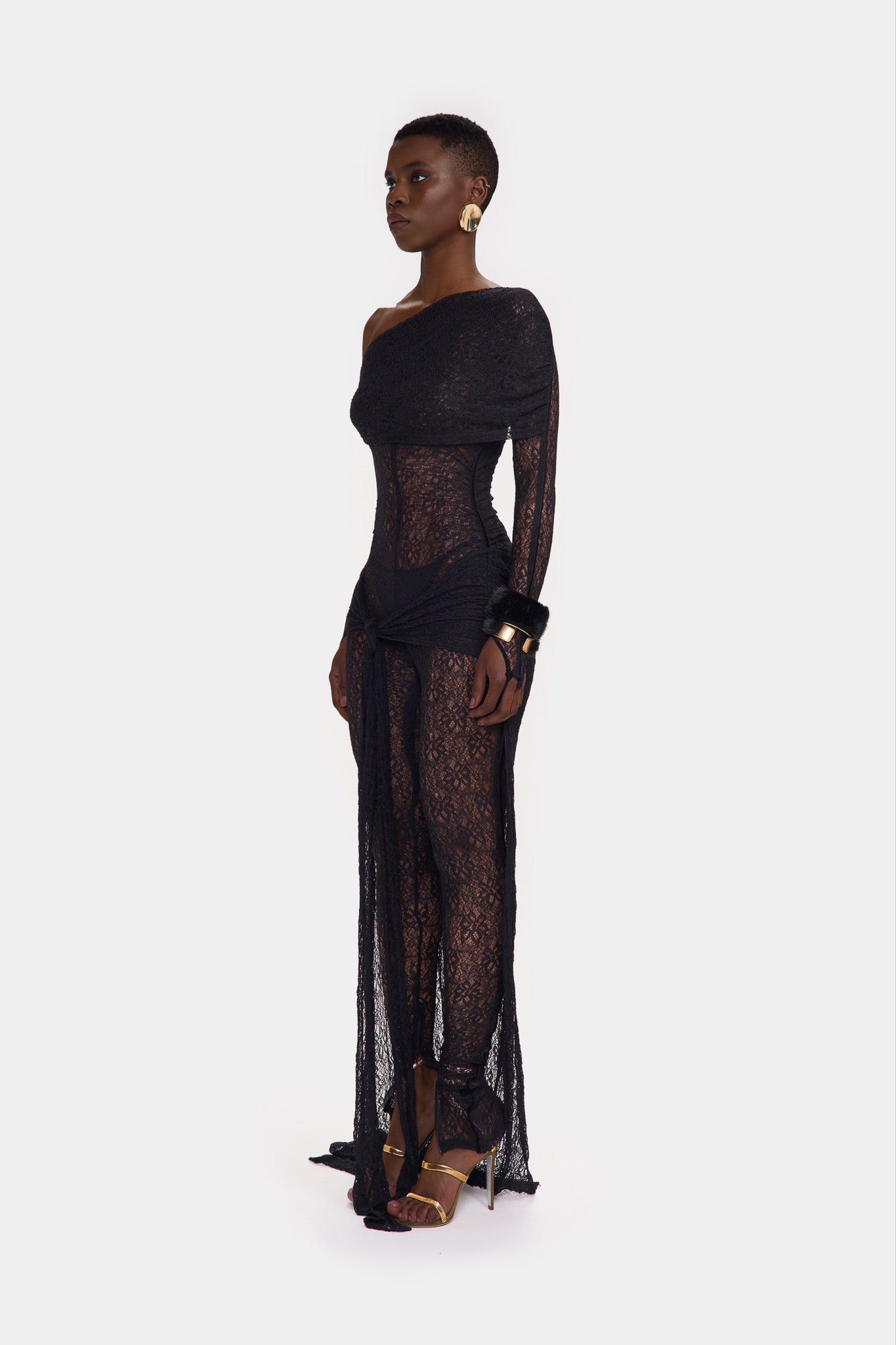 Kayya Lace Jumpsuit - Panther