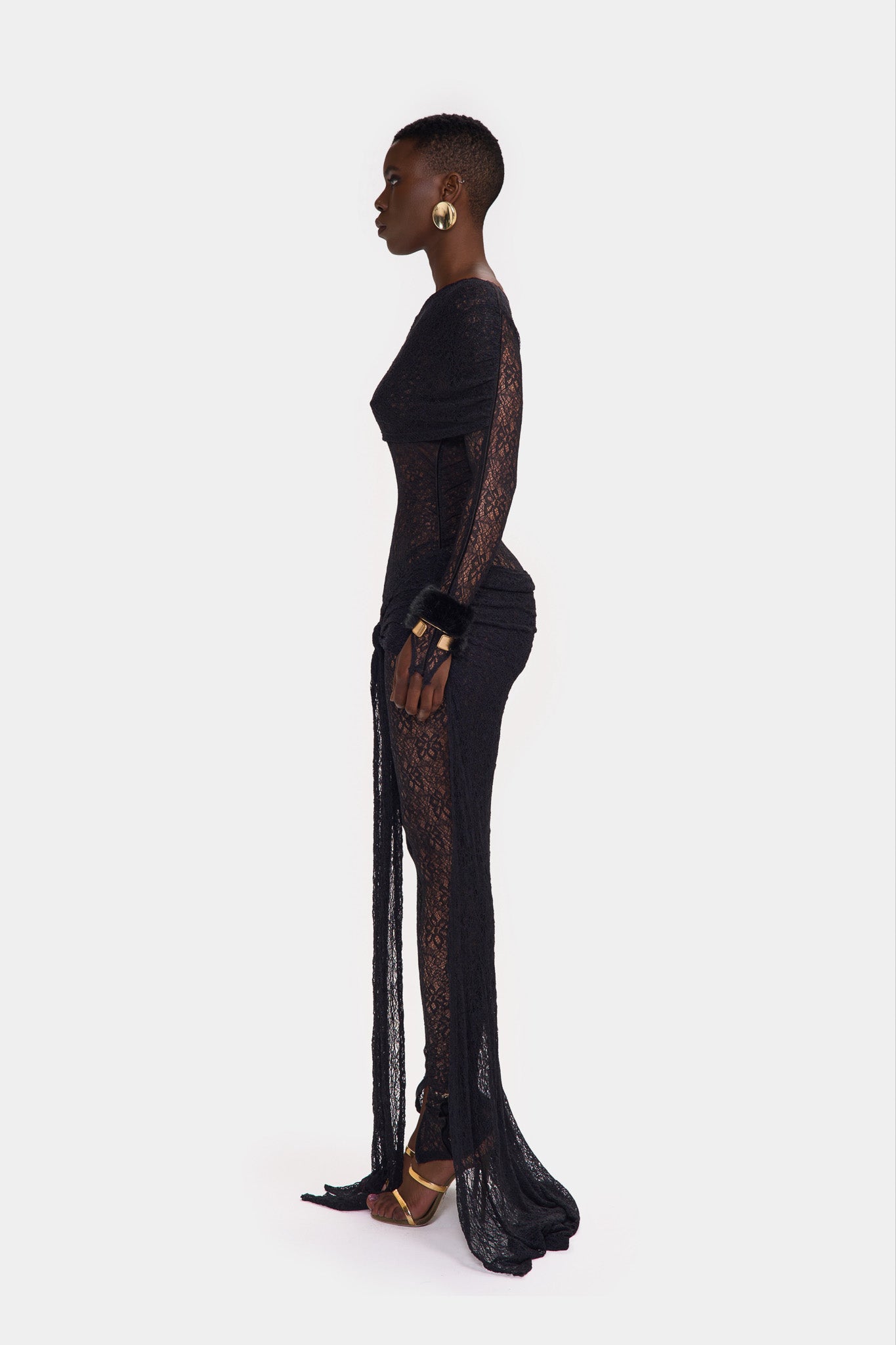 Kayya Lace Jumpsuit - Panther