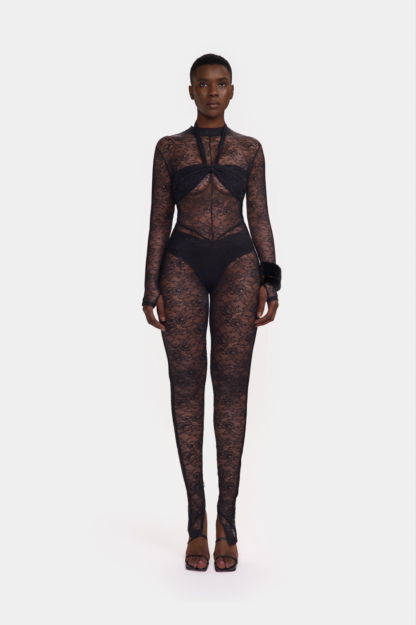 Kesh Lace Jumpsuit - Panther