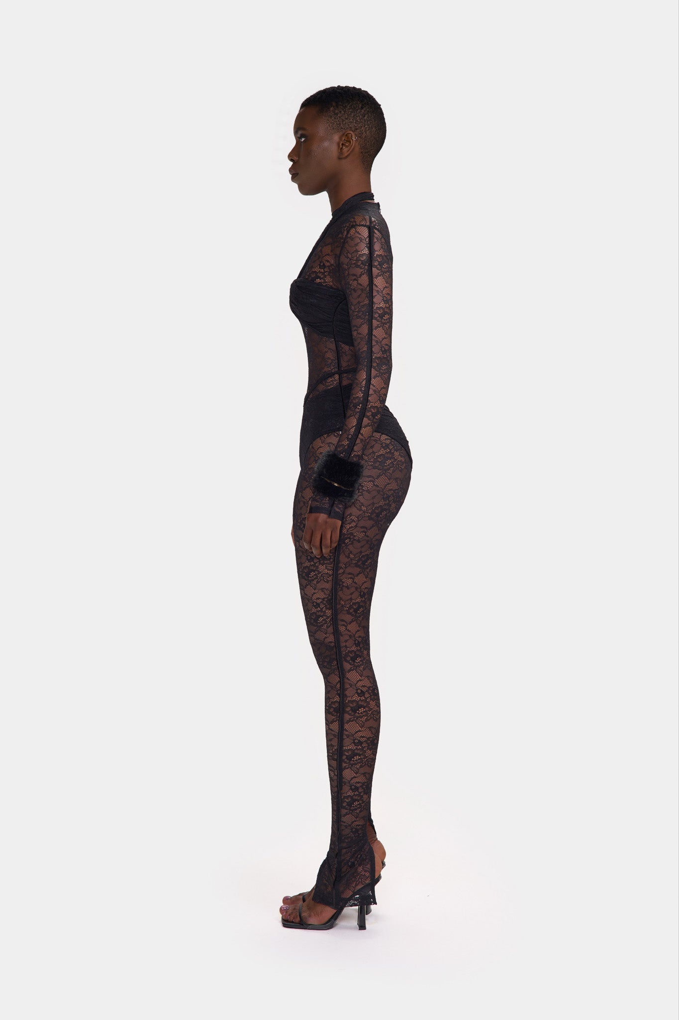 Kesh Lace Jumpsuit - Panther