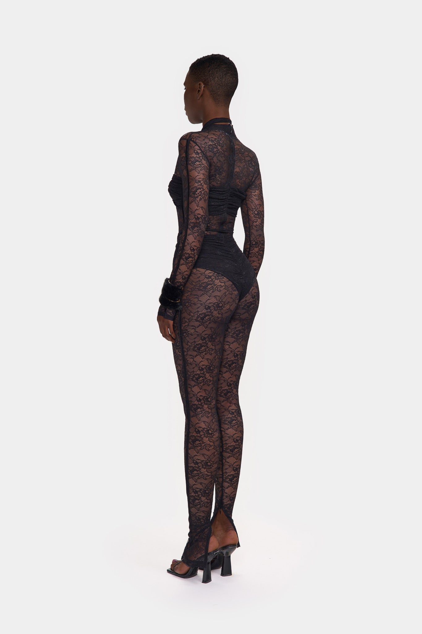 Kesh Lace Jumpsuit - Panther