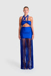 Kesh Tassel Dress - Sapphire