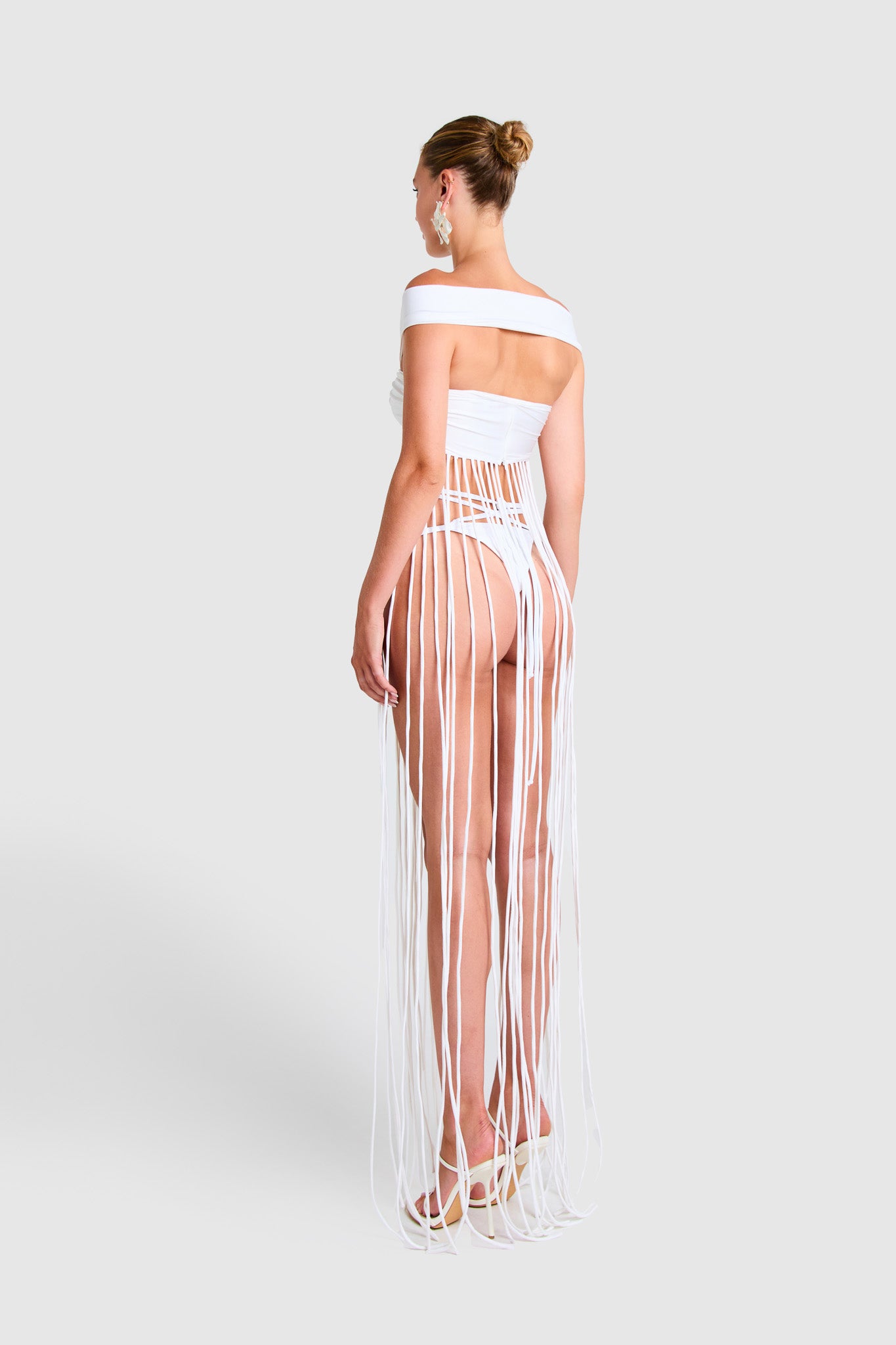 Kesh Tassel Top - White