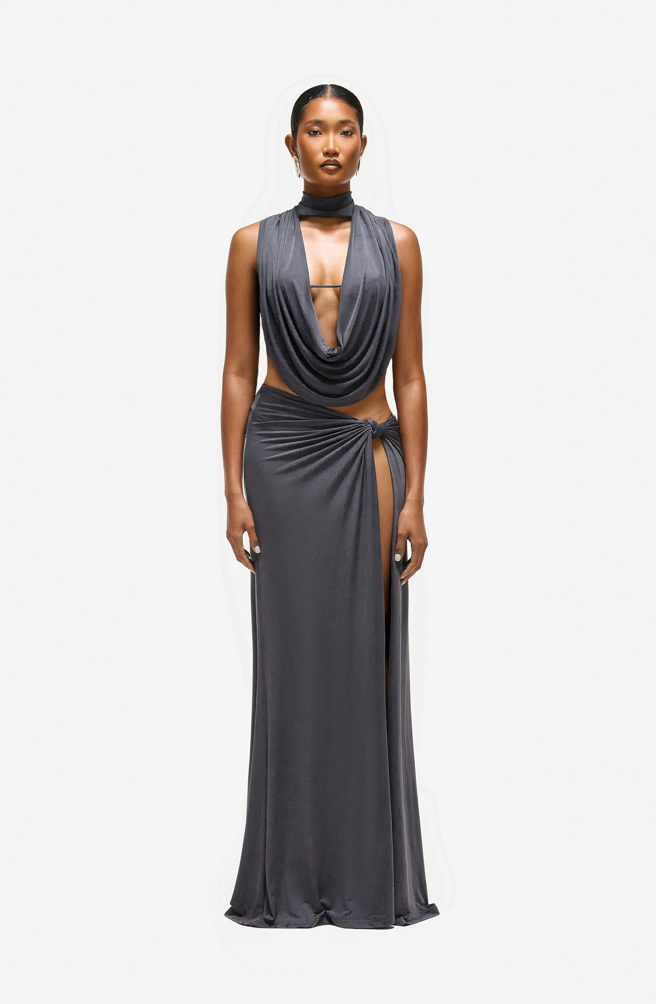 Laata Cowl Front Cami - Smokey