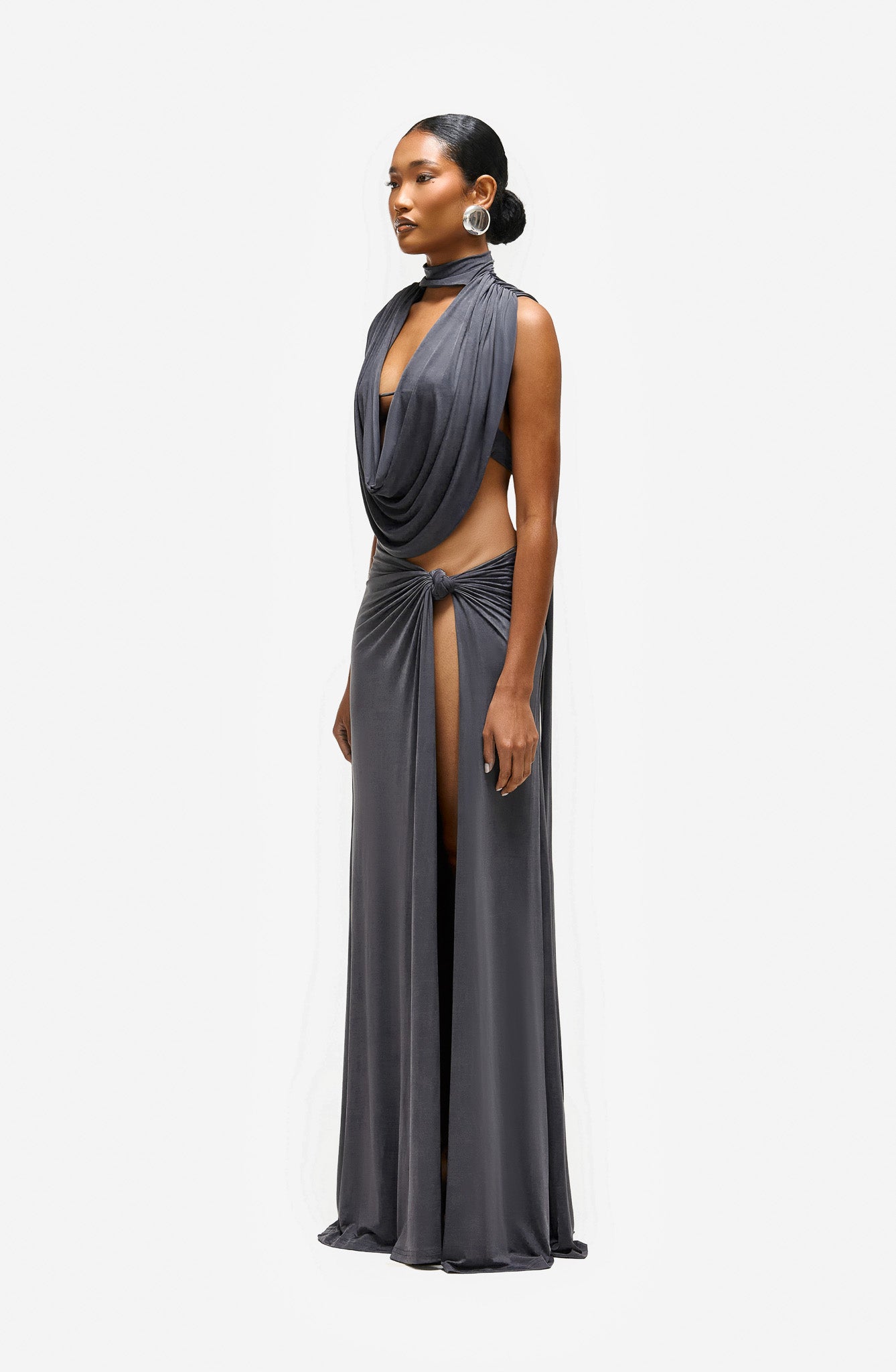 Laata Cowl Front Cami - Smokey