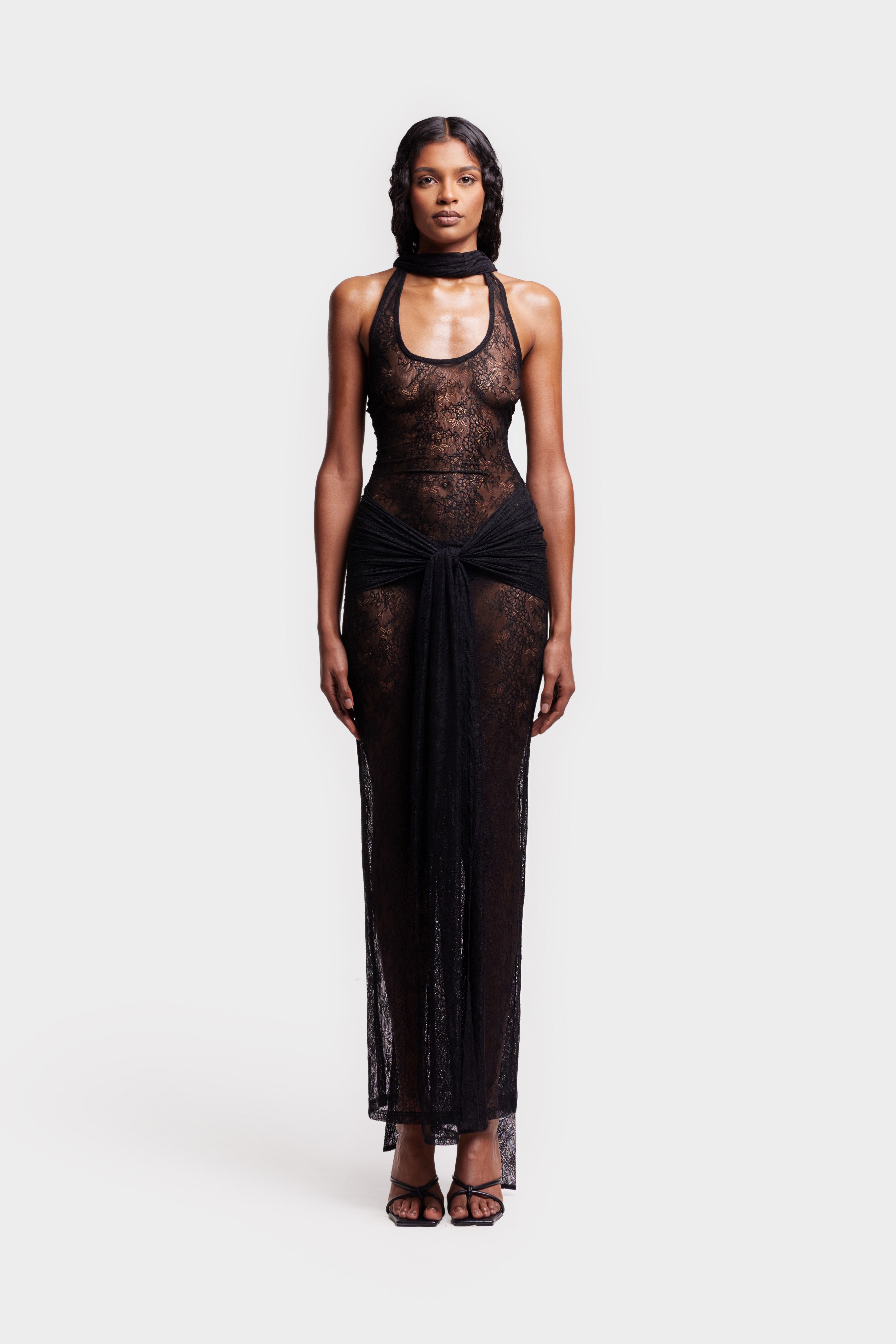 Naomi Lace Dress - Black