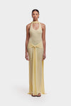 Naomi Low Back Dress - Butter Yellow