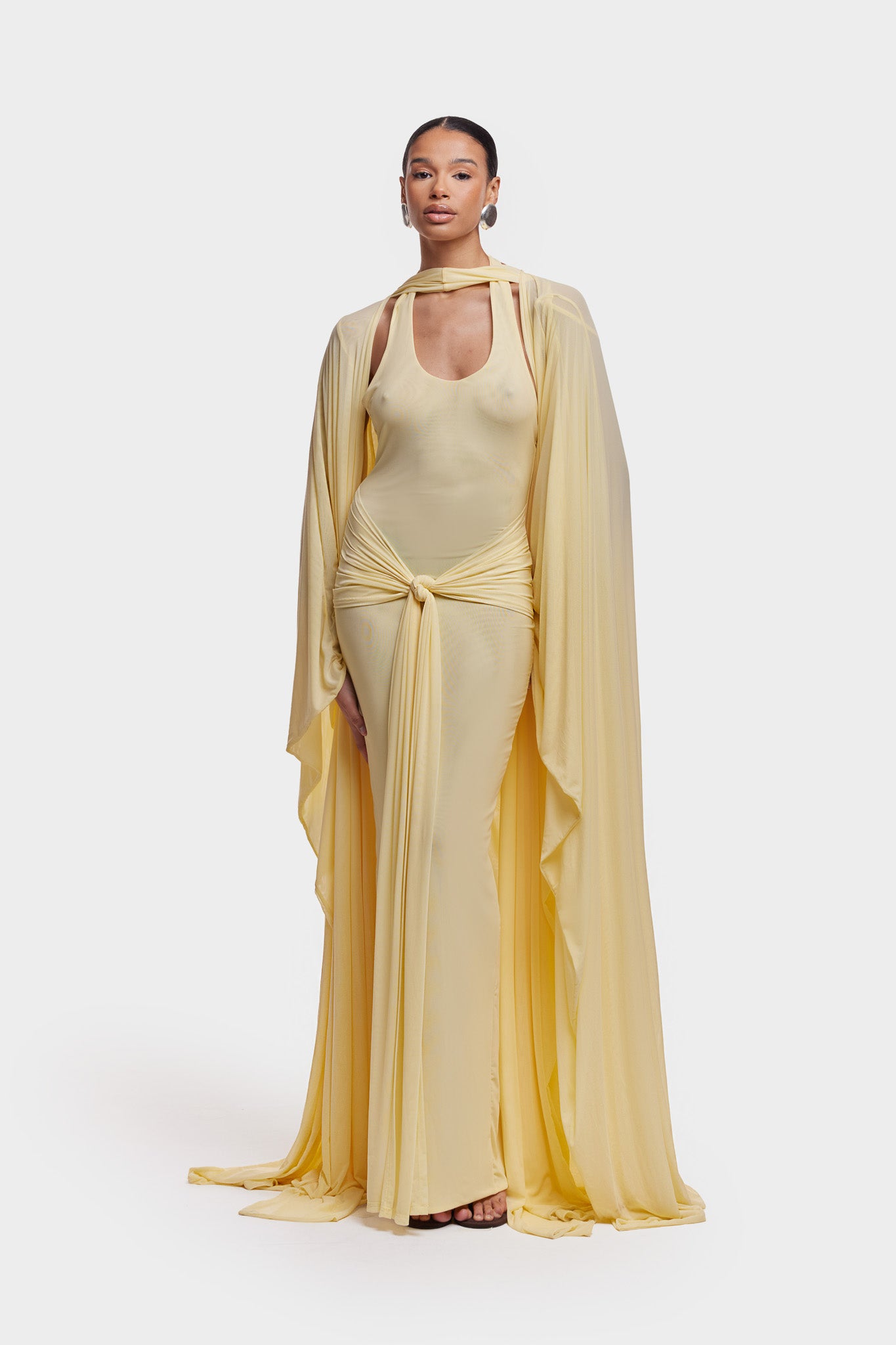 Naomi Low Back Dress - Butter Yellow  BBXBRAND
