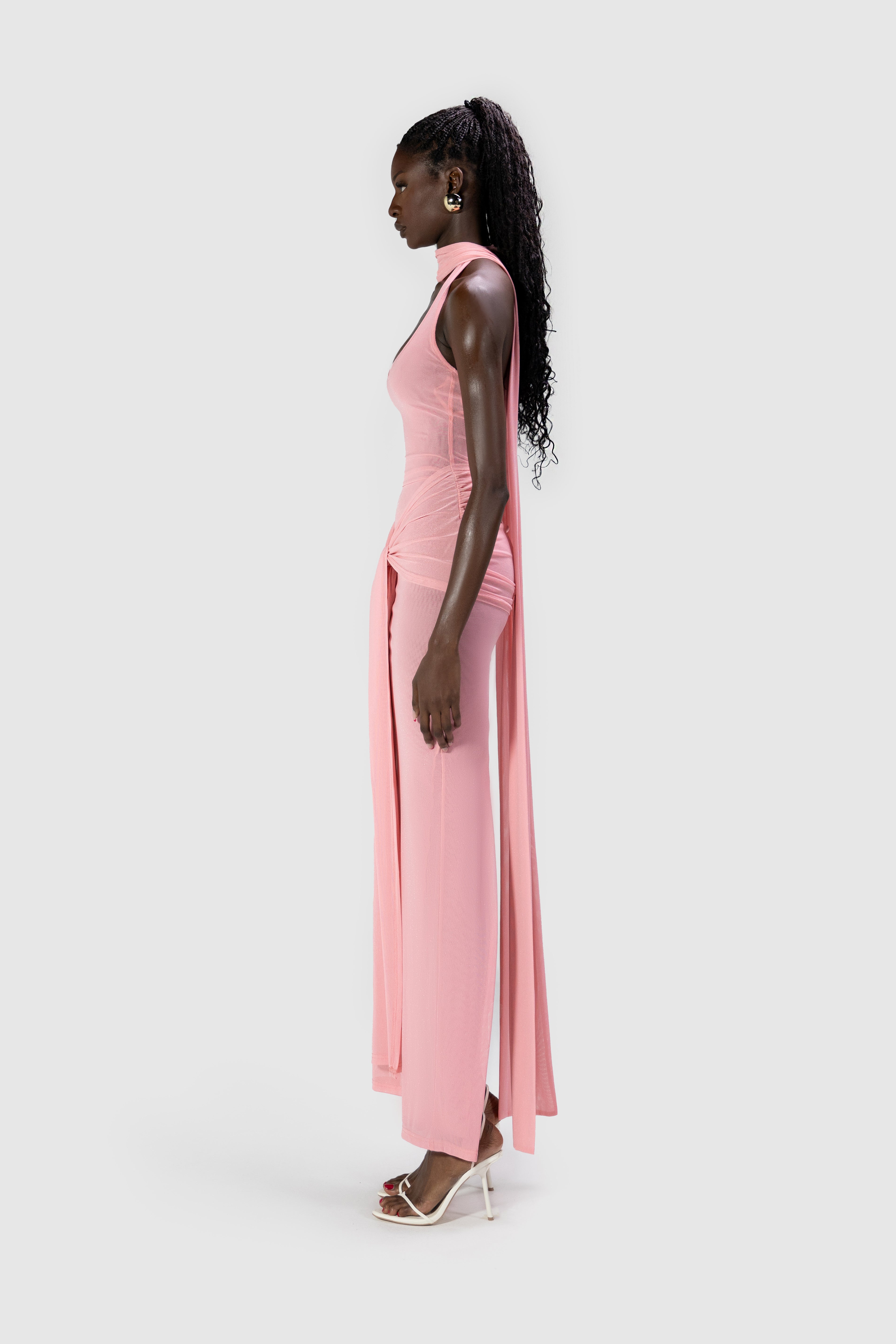 Naomi Dress - Baby Pink