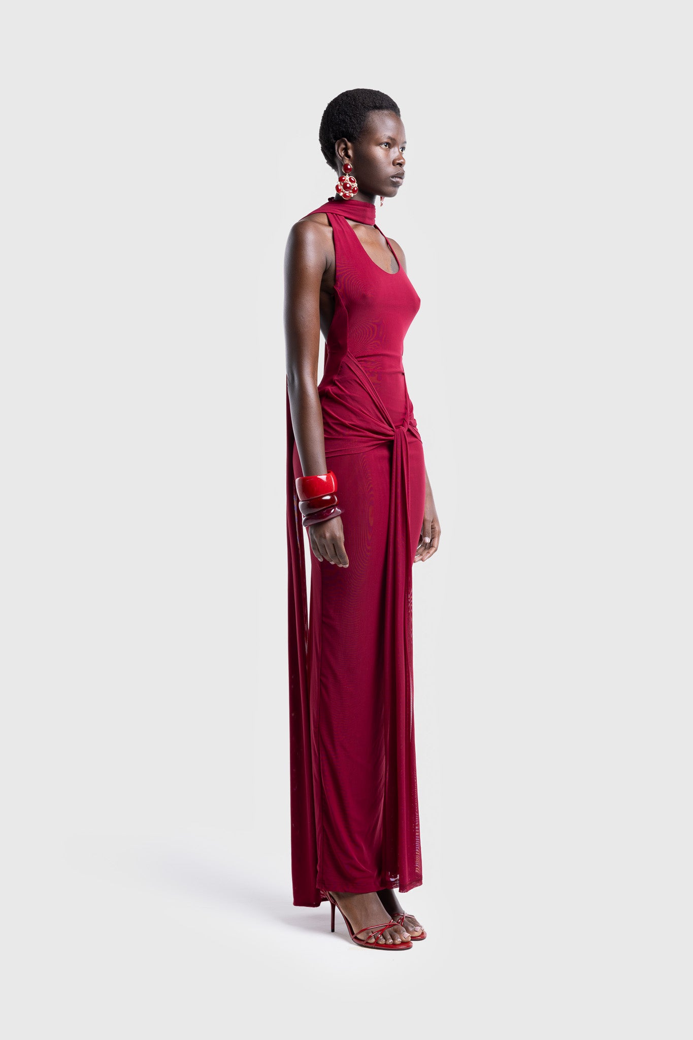 Naomi Open Back Dress - Deep Cherry – BBXBRAND