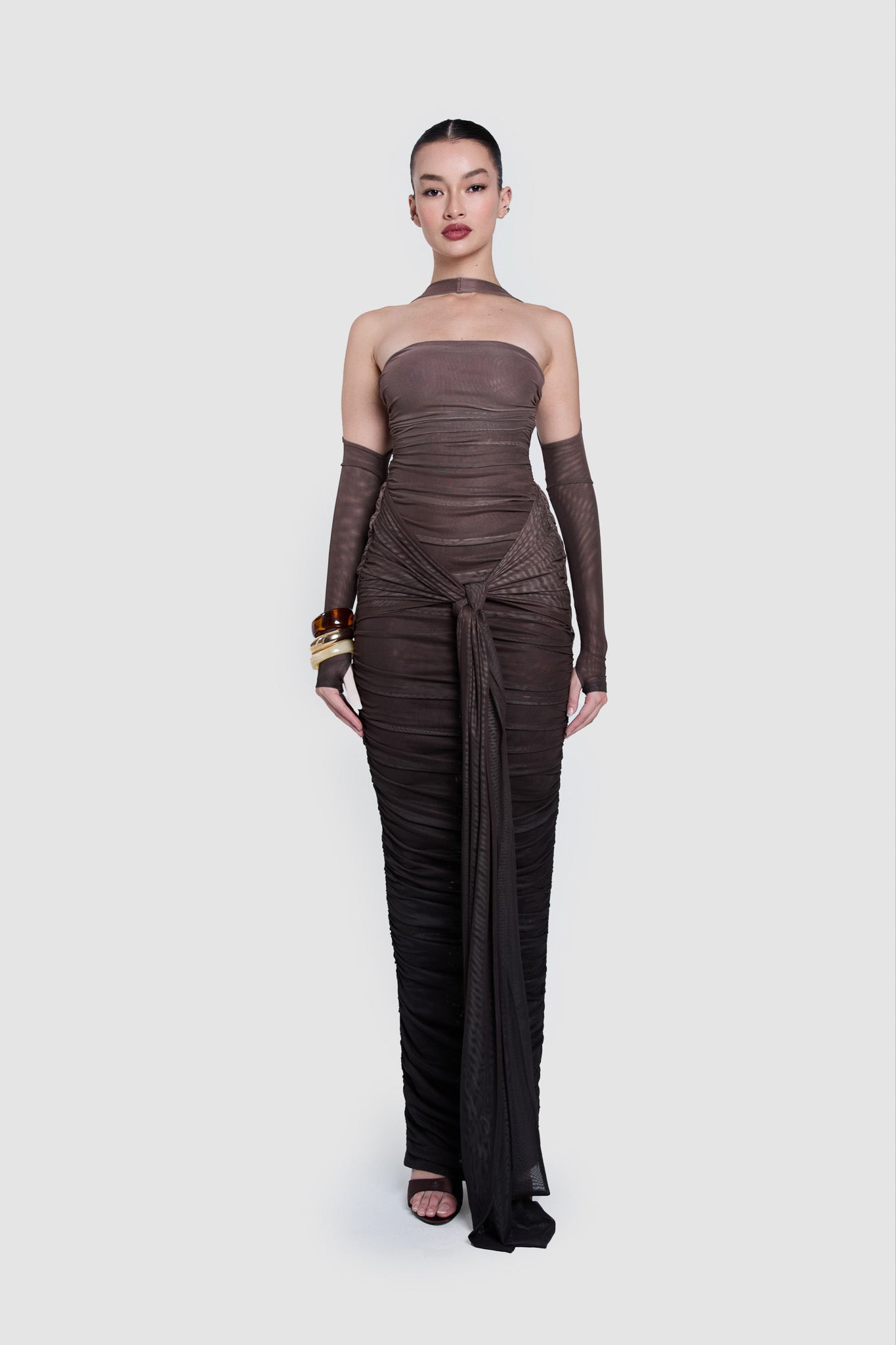 SAMPLE SALE Zaya Ruched Maxi - Ombre