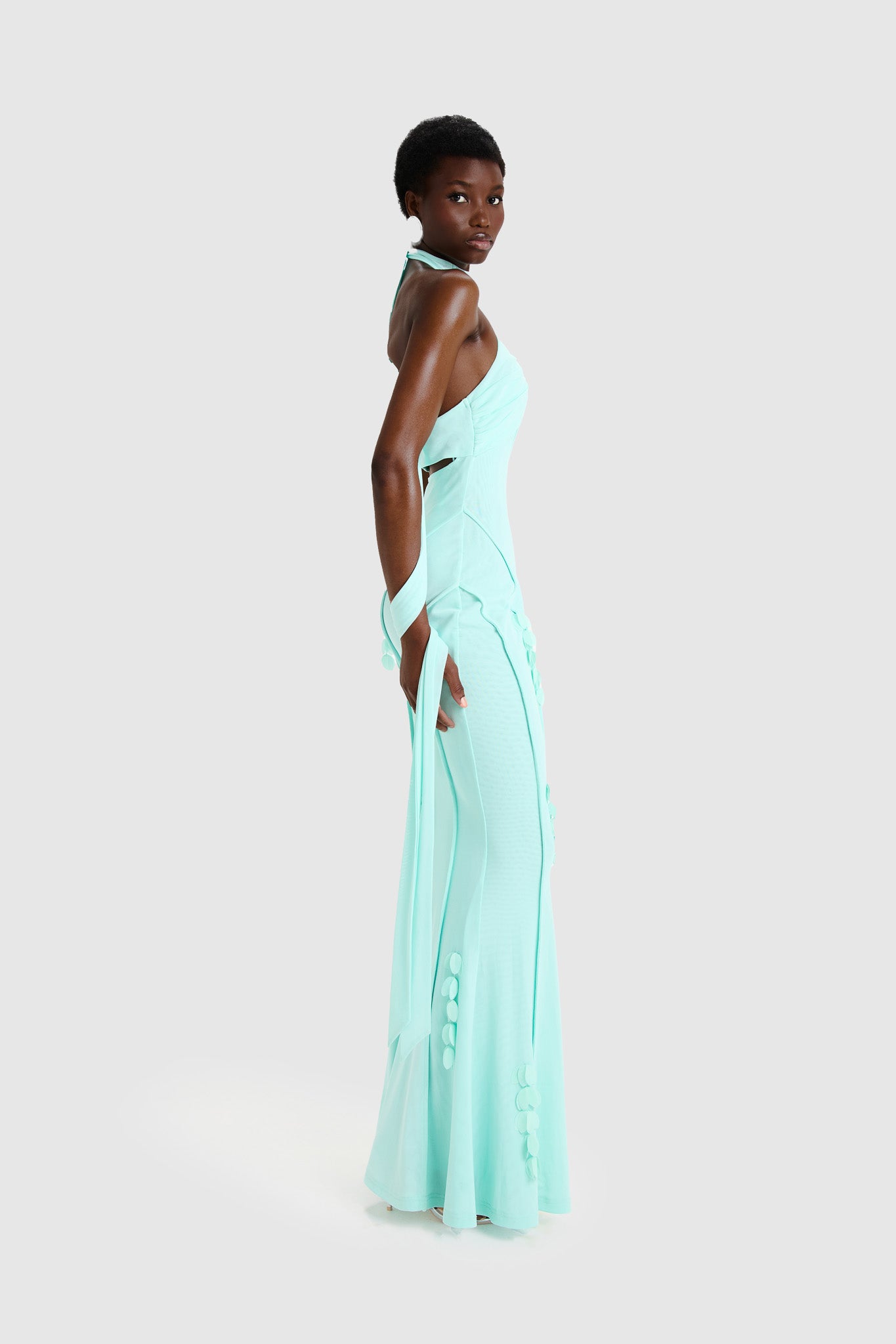 Petal Halter Maxi - Soft Lagoon – BBXBRAND