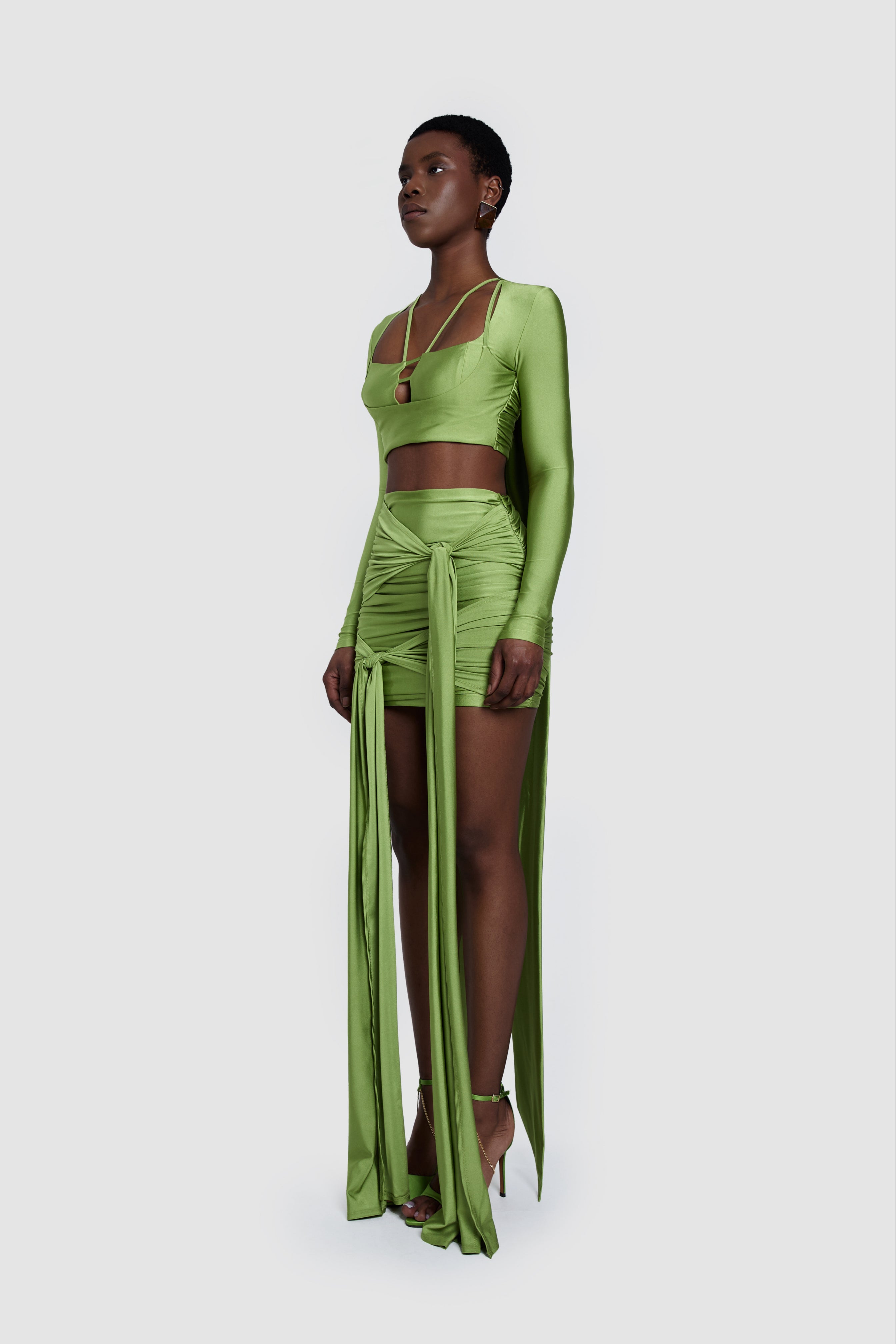 Malika Mini Skirt - Pistachio