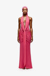 Rayani Halter Dress - Pink Guava