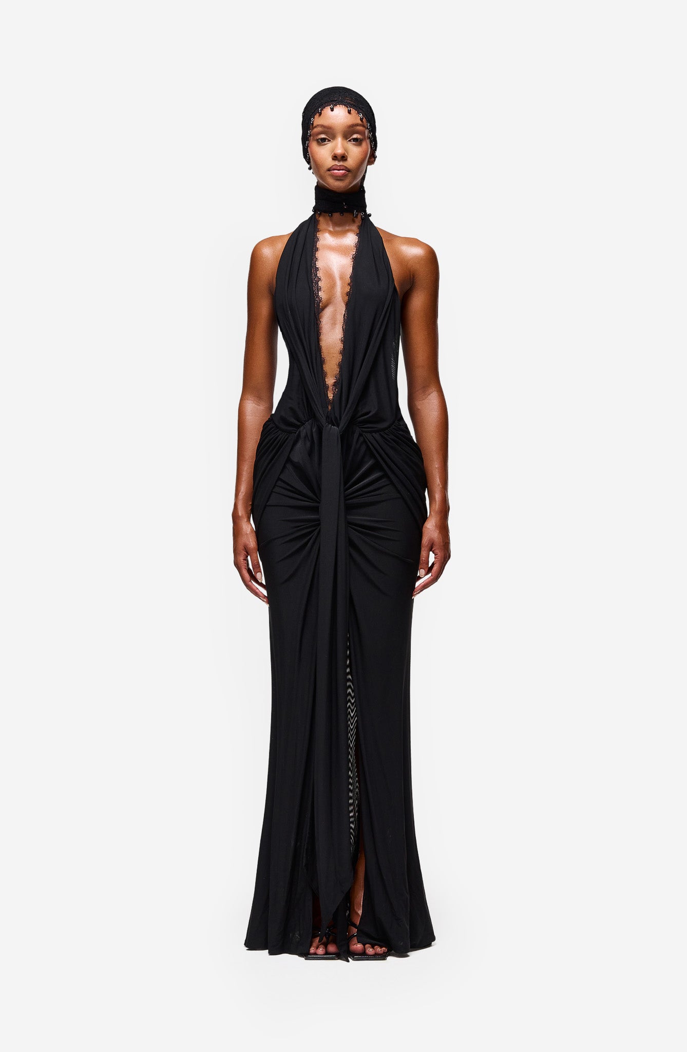 Rayani Halter Dress - Black