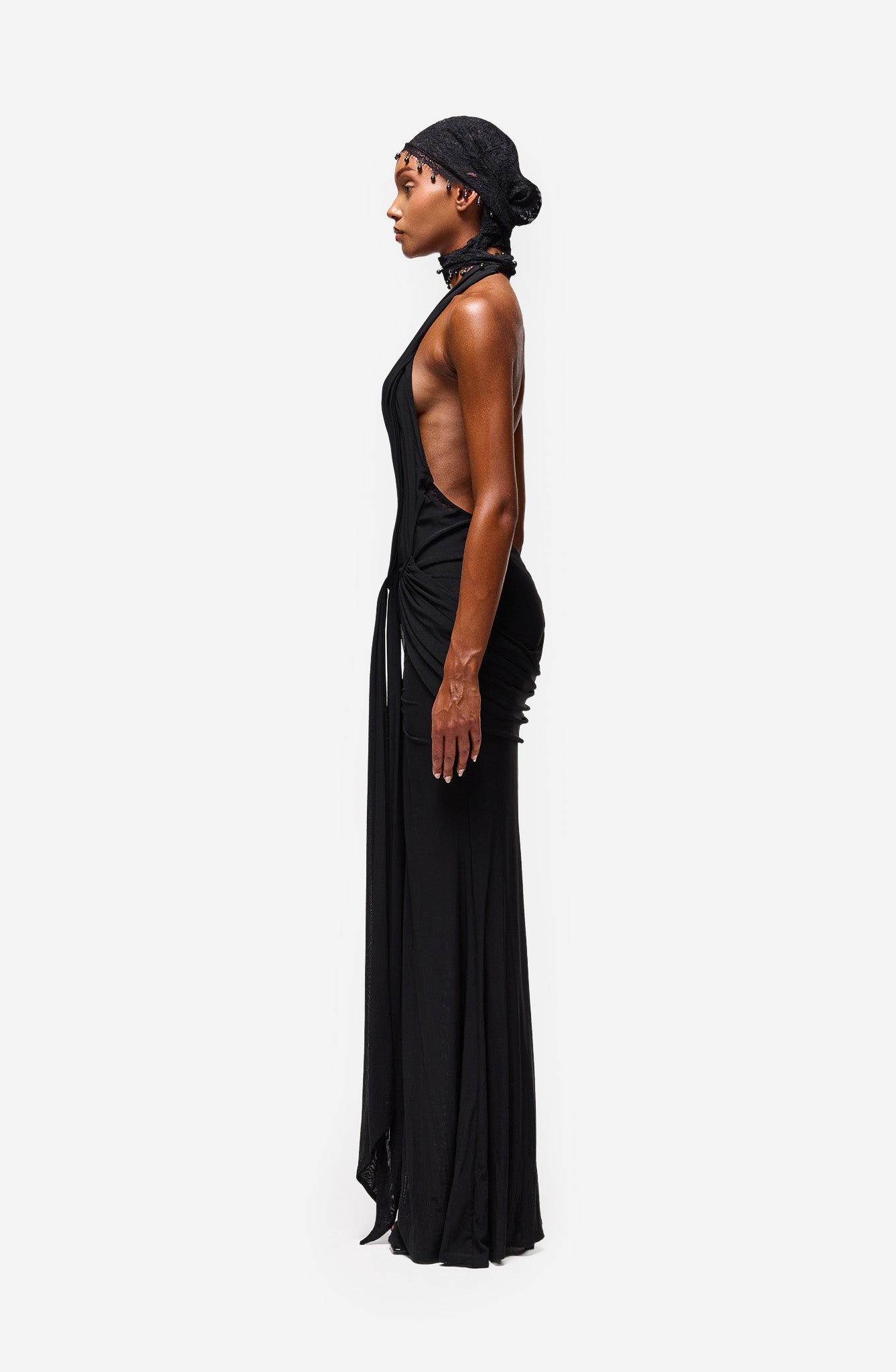 Rayani Halter Dress - Black