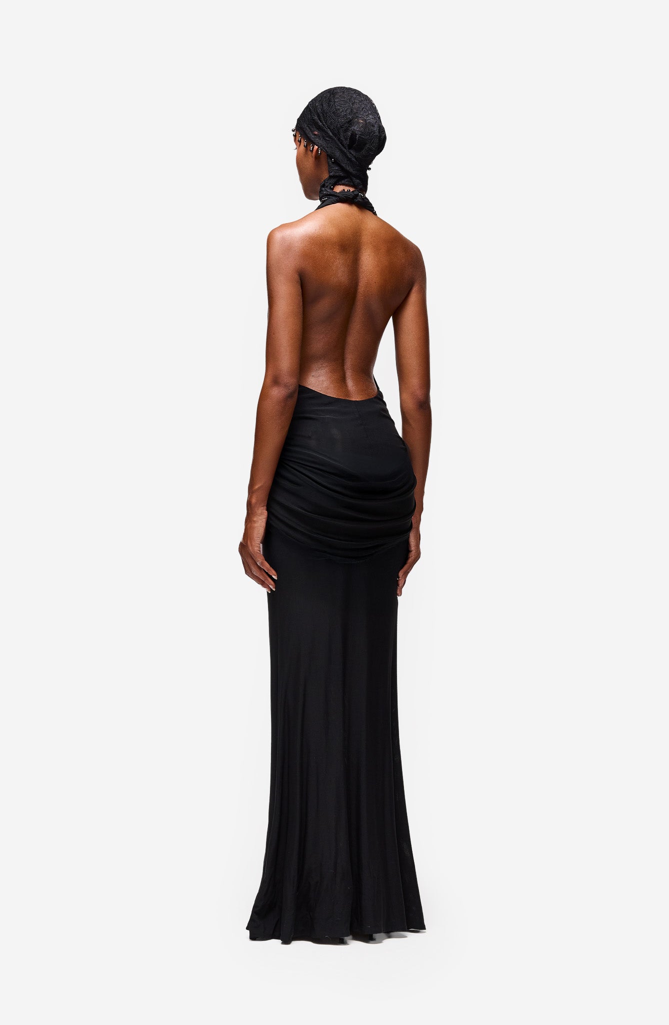 Rayani Halter Dress - Black