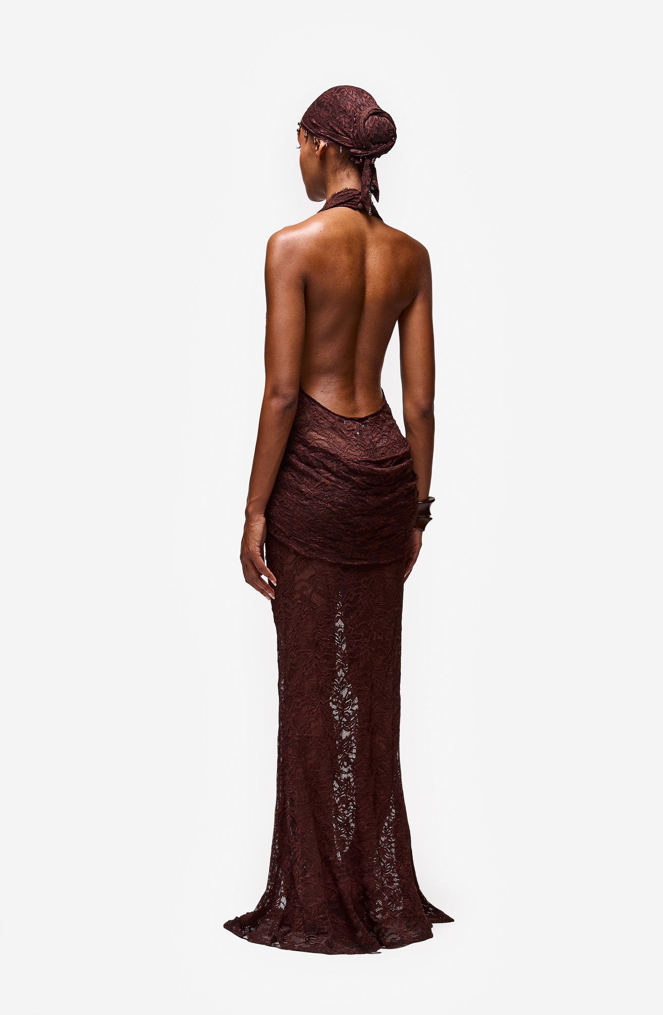 Rayani Lace Dress - Expresso Martini