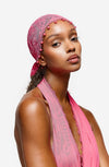 Rayani Bead Bandana - Pink Guava